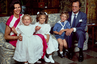 Kungafamiljen på Drottningholm 1984