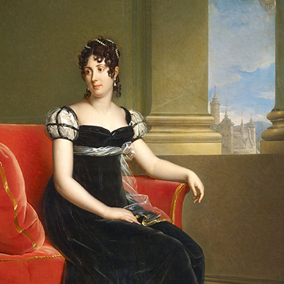 Kronprinsessan Desideria Desiree porträtt av François Gerard Bernadottegalleriet Kungliga slottet