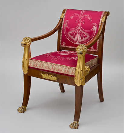 Red Salon Rosendal Palace chair Empire